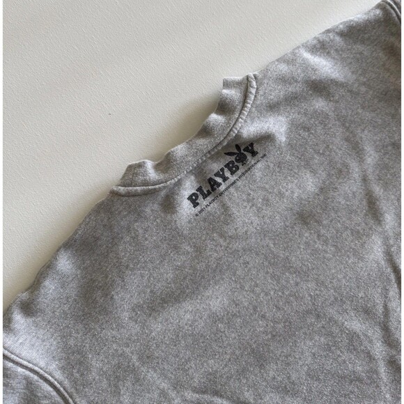 Playboy By PacSun Men's Crewneck Logo Sweatshirt Gray Small Sweater - Picture 6 of 8